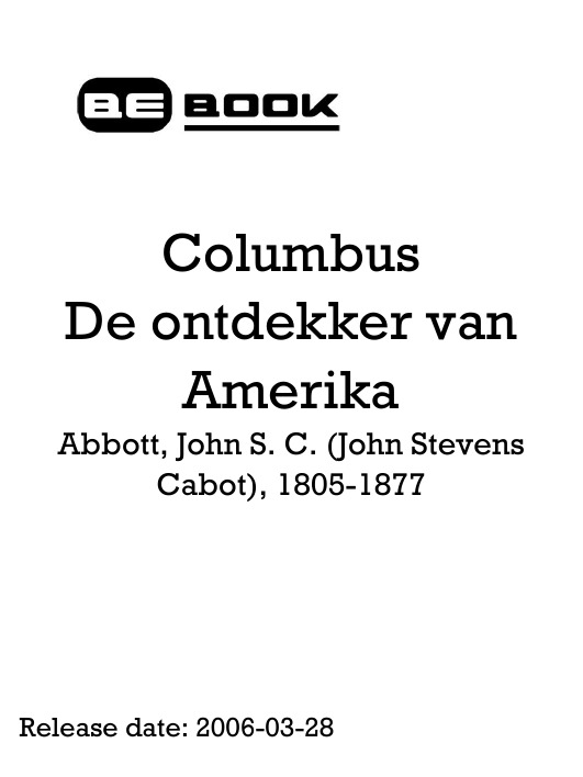 Columbus De ontdekker van Amerika