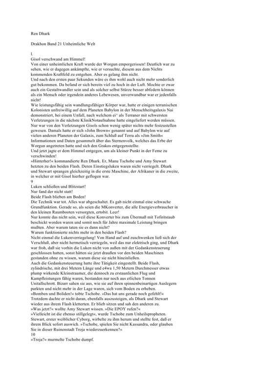 [Ren Dhark Drakhon Zyklus 21] Unheimliche Welt