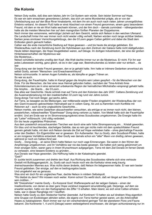 [Ren Dhark] Die Kolonie