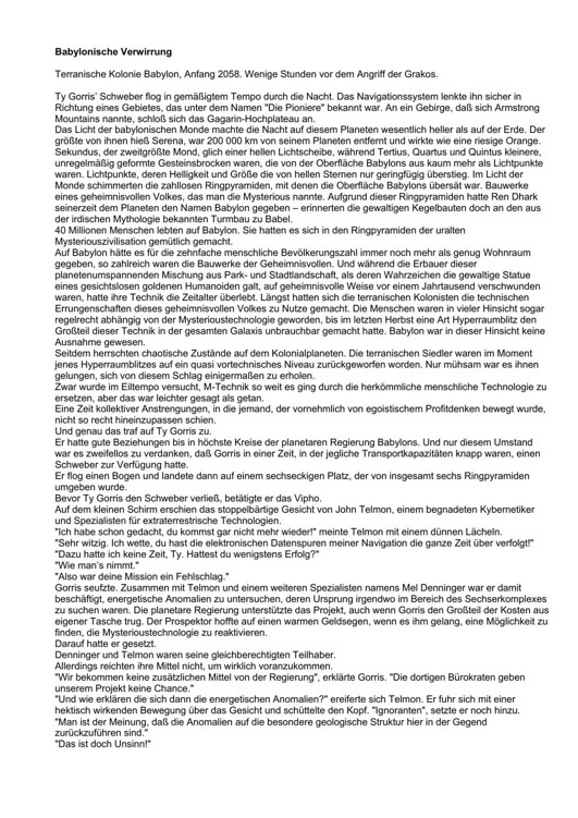 [Ren Dhark] Babylonische Verwirrung