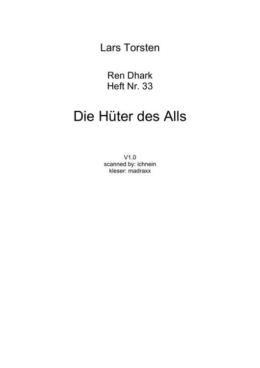 Microsoft Word - Ren Dhark - 33 - Die Hüter des Alls.rtf