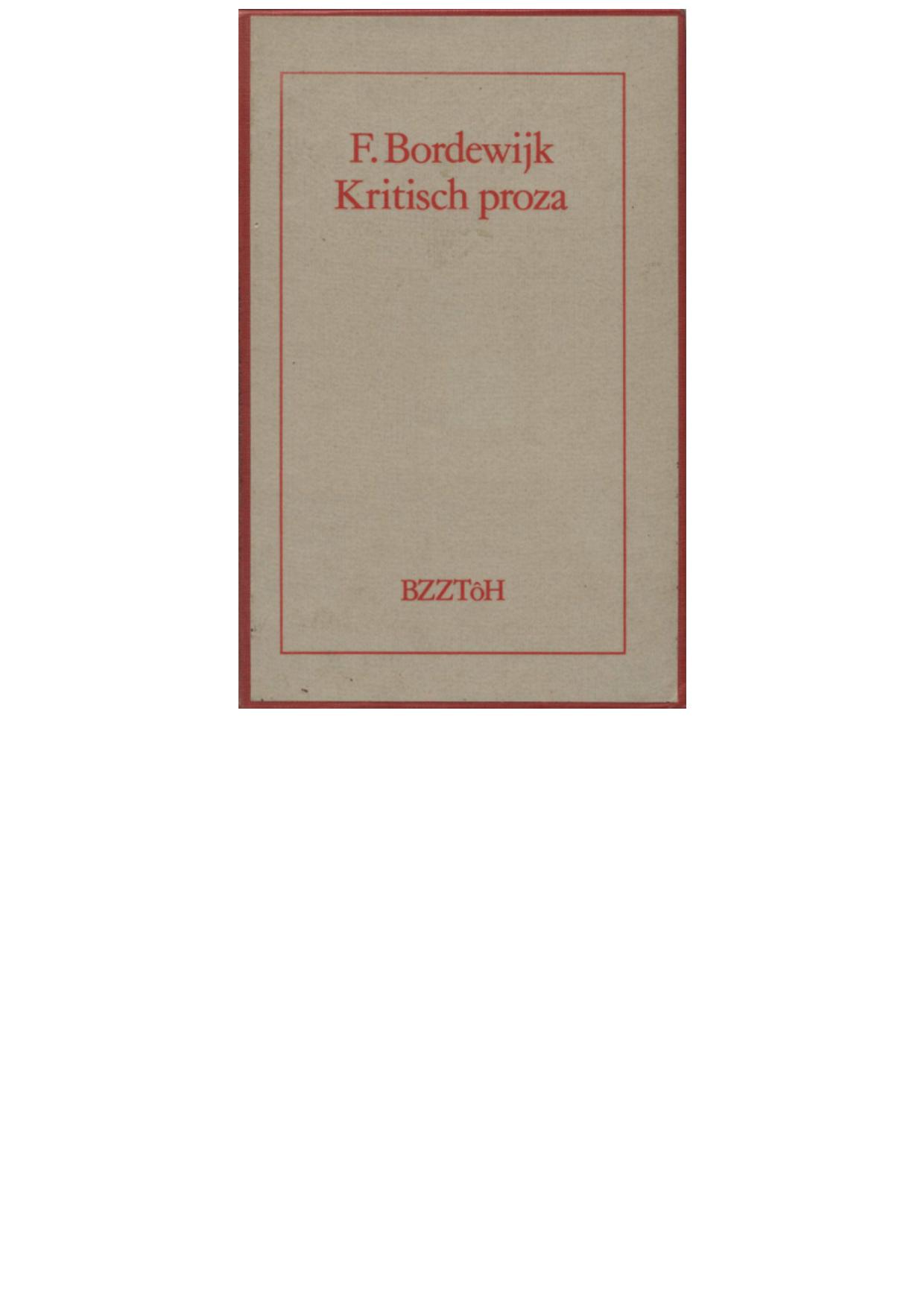 Kritisch proza