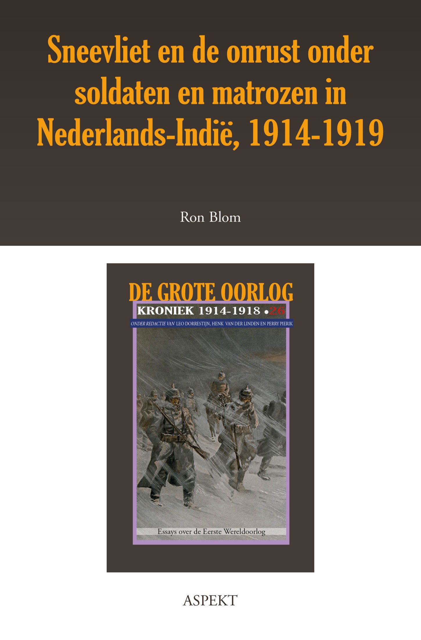 SNEEVLIET EN DE ONRUST ONDER SOLDATEN IN NEDERLANDS-INDIË 1914-1919