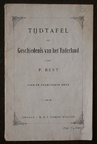 Tijdtafel der geschiedenis van het vaderland / In twintig lessen