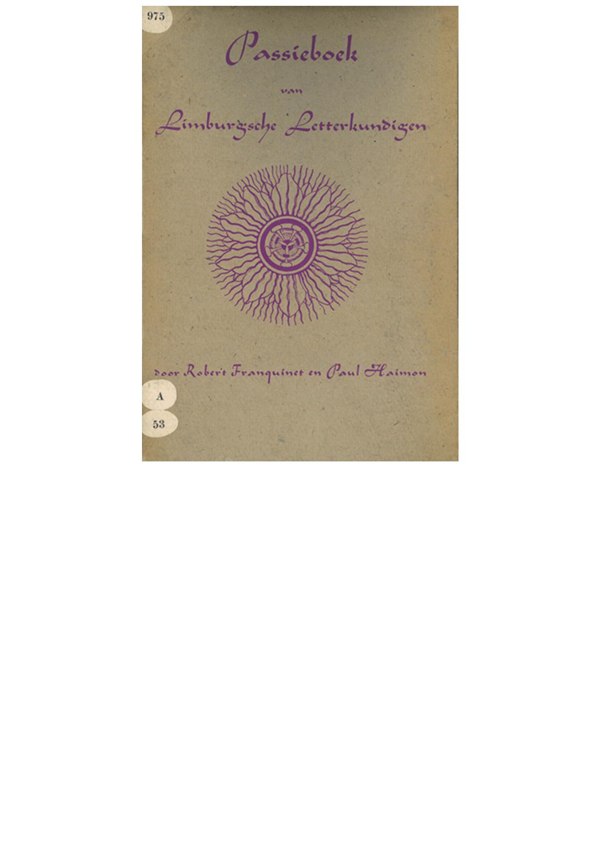 Passieboek van Limburgsche Letterkundigen