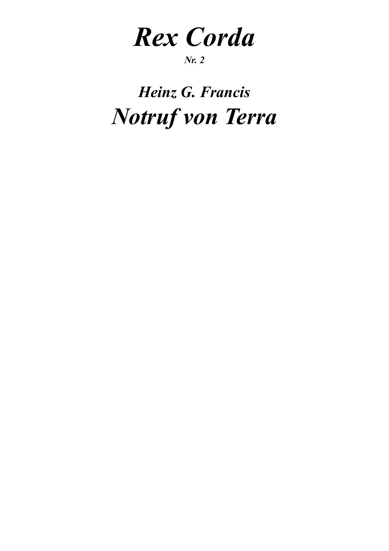 [Rex Corda 02] Notruf Von Terra