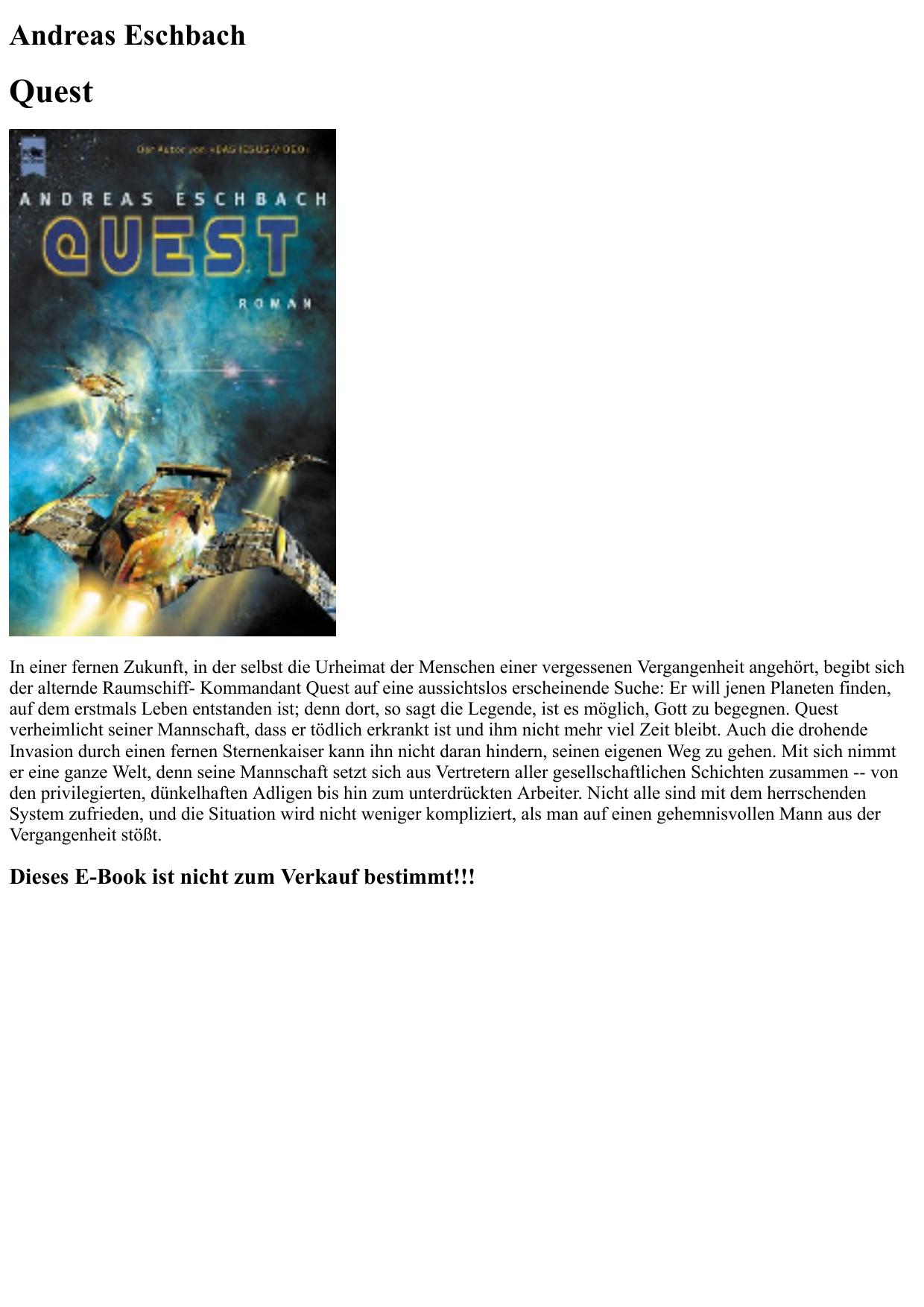 quest - andreas eschbach