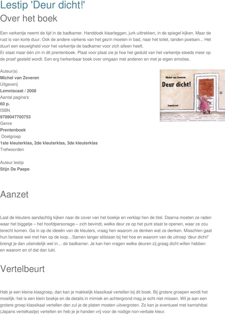 Deur dicht!