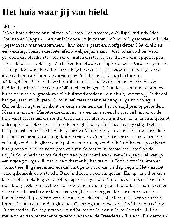 Het huis waar jij van hield