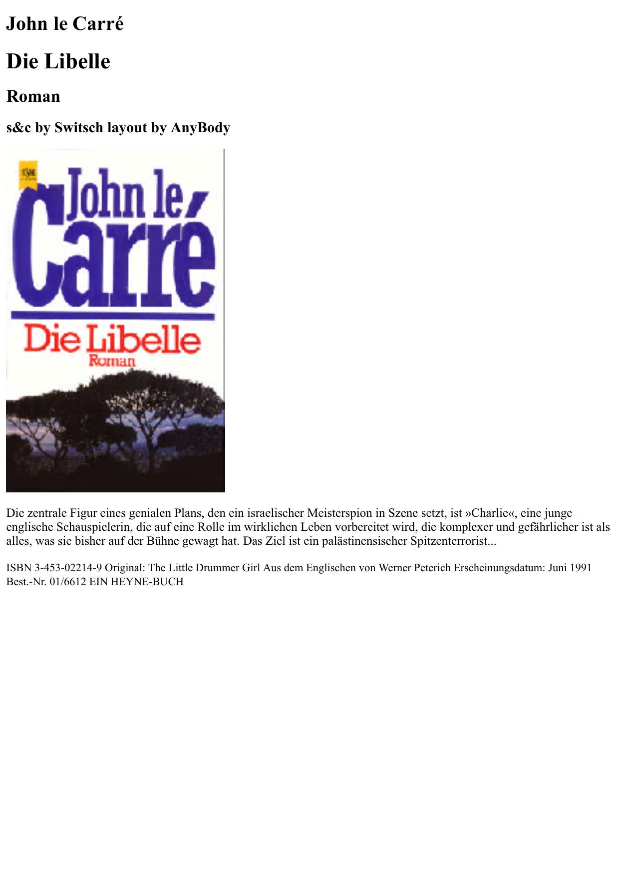 die libelle - john le carré