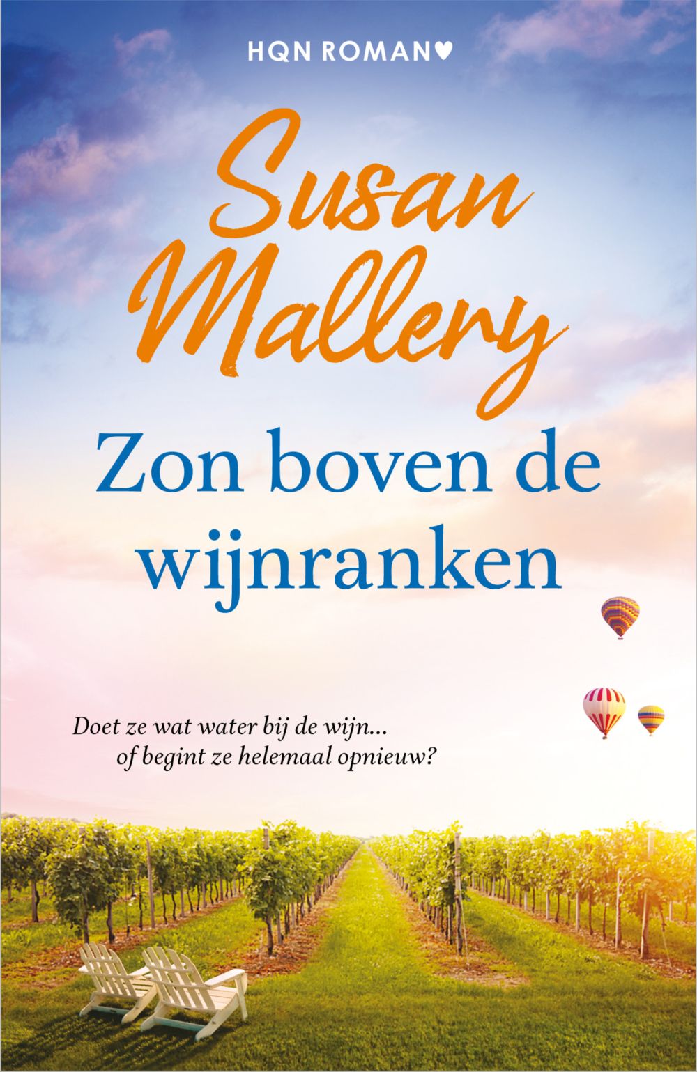 Zon boven de wijnranken
