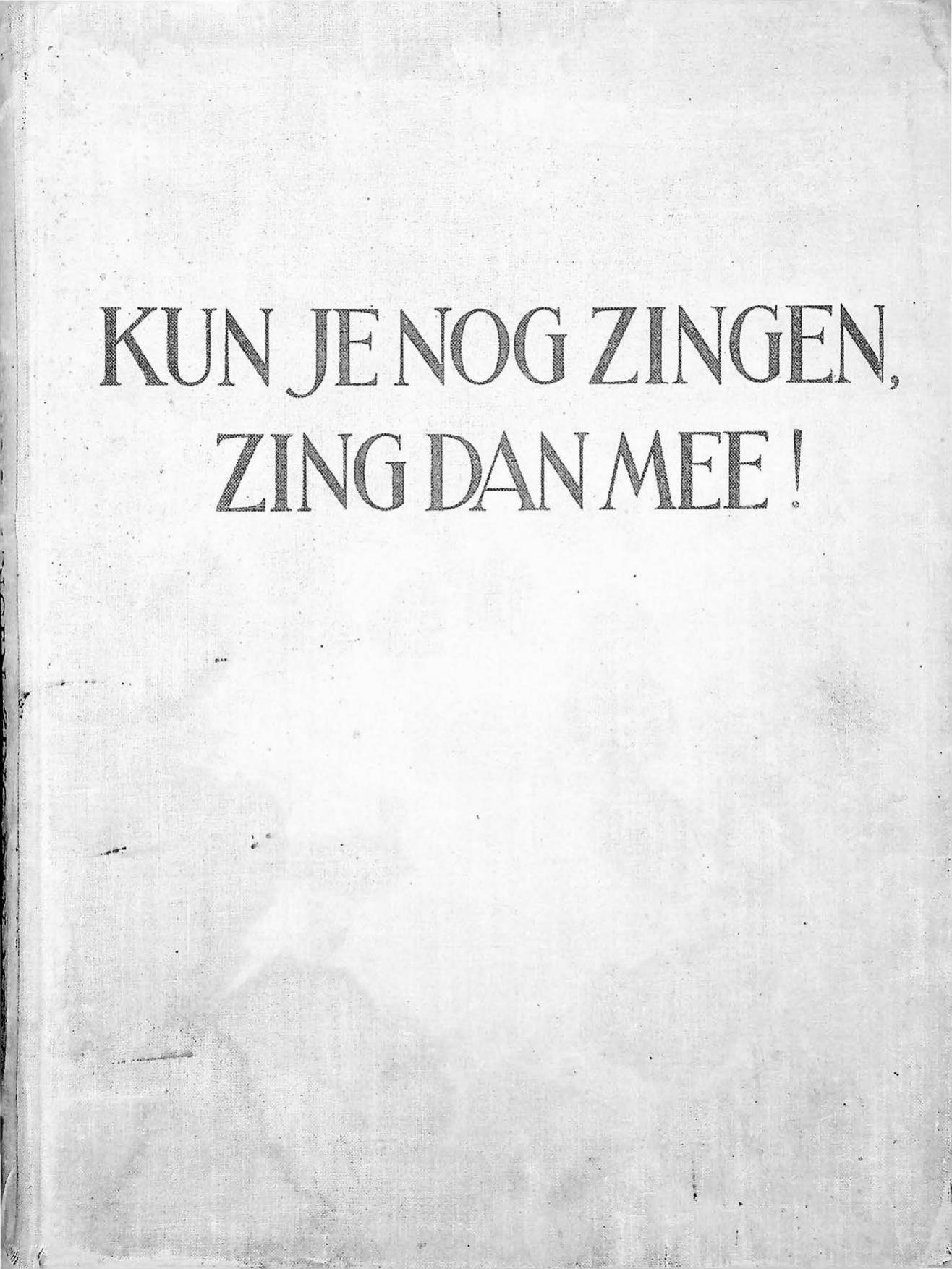 Kun je nog zingen, zing dan mee (32e dr. 1941)